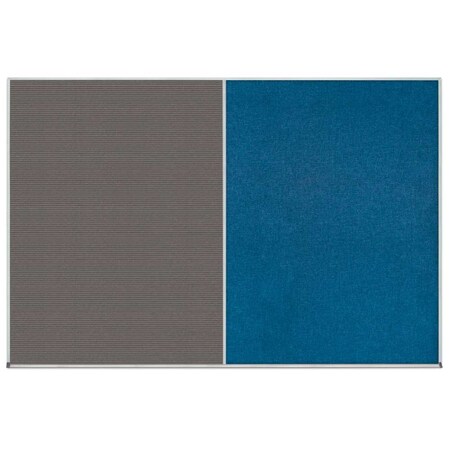 United Visual Products Enclosed Corkboard, 1 Door, 18"x24", 4" Fra, UV3407-BLACK-MEDGRY UV3407-BLACK-MEDGRY